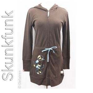 Kaiet Long Drawstring Waist Hoodie Jacket Sz 2 NWT